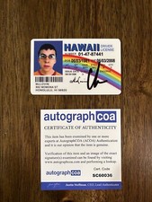Christopher Mintz-Plasse Signed Mclovin Fake ID License ACOA PROOF Christopher Mintz-Plasse Signed Mclovin Fake ID License ACOA PROOF