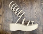 New Cult Gaia Alba Sand Leather Coil Wrap Platform Wedge Sandals Pumps 36 6 $498 — photo 3