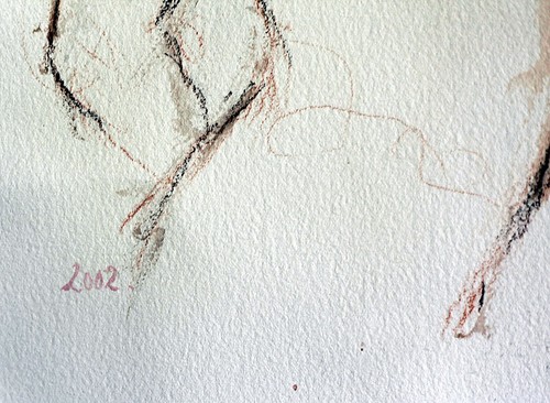 Medios mixtos, desnudo femenino, por el famoso artista listado Jean-Pierre Rousseau enmarcado - Imagen 8 de 13
