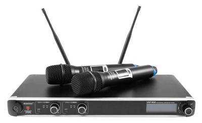 Omnitronic UHF-302 2-Kanal-Funkmikrofonsystem 823-832/863-865MHz UHF-PLL-Technik