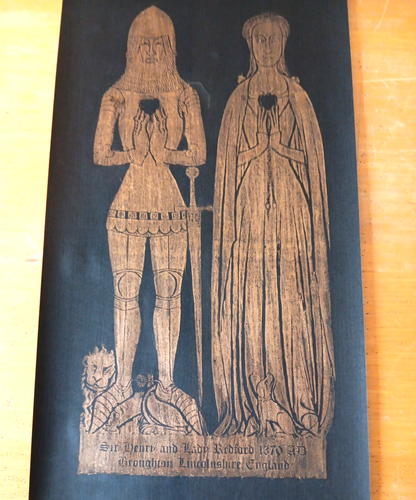 Lot of 5 Vintage Gravestone Brass Rubbings -Varies Pictures & Sizes**Must Look** - Picture 12 of 17