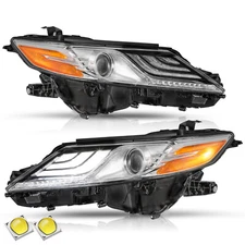 Driver / Passenger Side For 2018-2020 Toyota Camry XLE XSE Headlight W/LED DRL