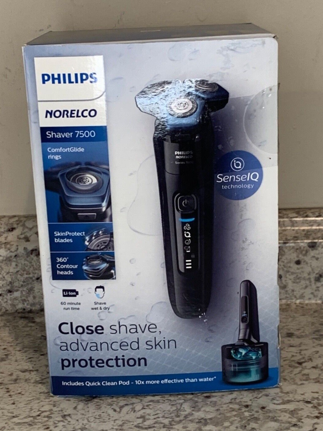 Philips Norelco 7500 Wet & Dry Electric Shaver Black (S7783/84