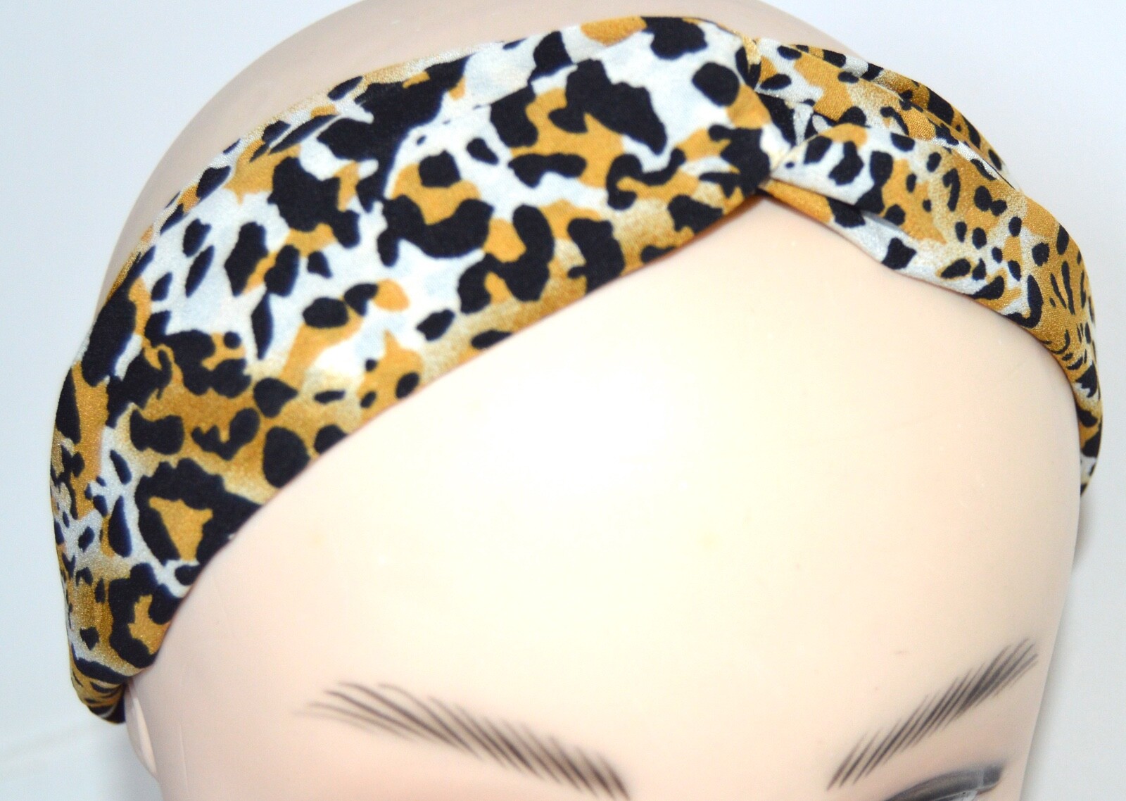 NEW Leopard Print Link Detail Headband Stretch Bandeaux