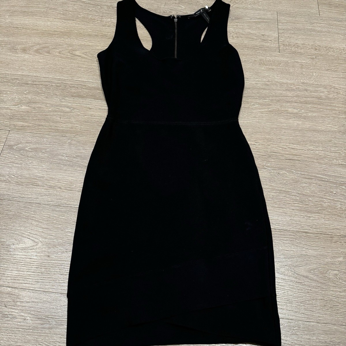 bcbgmaxazria black dress US 4 BCBGMAXAZRIA Black Solace Ruffle Sleeve Dress US 4 main image 1