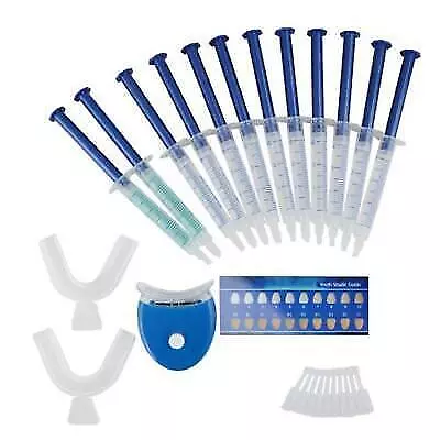 Teeth Whitening Kit 10*Whitening Gel +2*Desensitization+2*Tray +1*LED Light USA