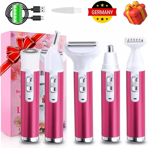Elektrischer Rasierer Intimbereich 5-In-1 Elektrischer Damenrasierer für Frauen~ - Zdjęcie 1 z 12