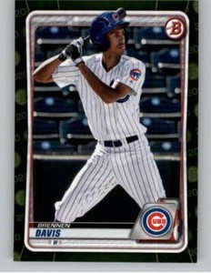 2020 Bowman #BP-141 Brennen Davis Prospects Camo  Chicago Cubs Baseball