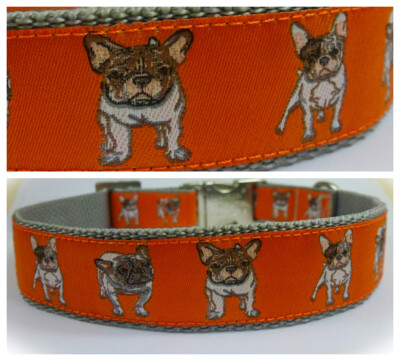 WOZA Premium Volllederhalsband Französische Bulldogge 3Lagig Soft Rindnappa 173934811466
