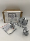 Pottery Barn Monroe Double Wall Sconce Chrome 8.75" W #X1115