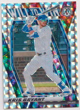 2021 Panini Mosaic Will To Win Silver Prizm #WTW3 Kris Bryant Chicago Cubs
