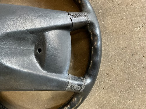 86-91 Mercedes OEM W126 Leather Steering Wheel W201 300SEL 420SEL L20 - Picture 10 of 13
