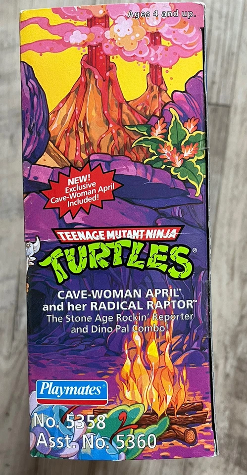 TMNT 1994 Cave-Woman April And Radical Raptor (Mint; Rare) - Image 4 of 4