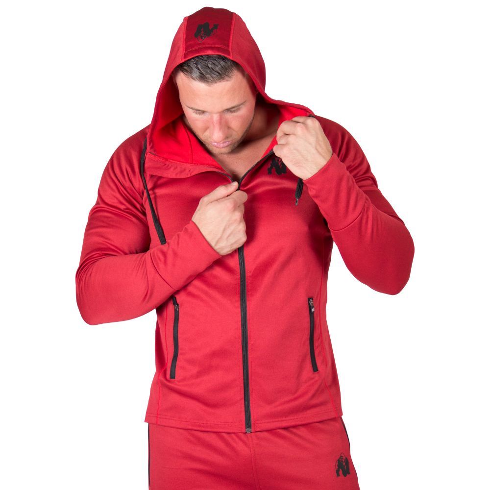 GORILLA WEAR Bridgeport Bridgeport Bridgeport Cremallera Sudadera Con Capucha Rojo 01f02b GORILLA WEAR Bridgeport Bridgeport Bridgeport Cremallera Sudadera Con Capucha Rojo 01f02b
