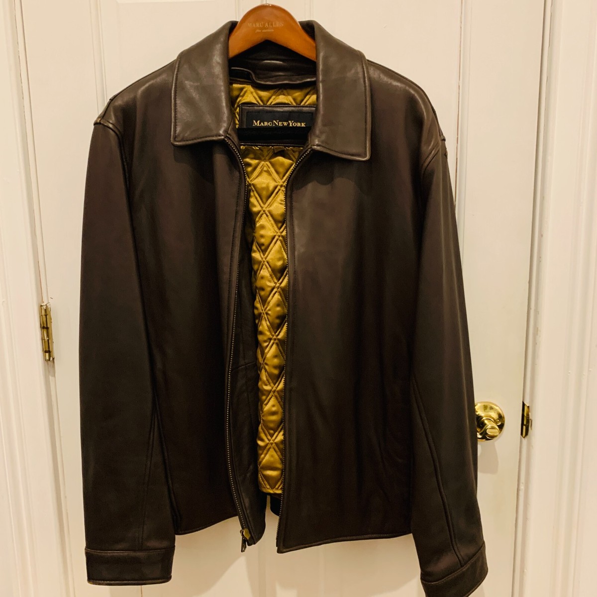Andrew Marc New York Men's Large Leather Jacket | eBay