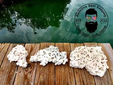 25lbs Dry  Shelf Rock Sm,Med,Large  Aragonite, Lightweight, Porous, Aquariums 