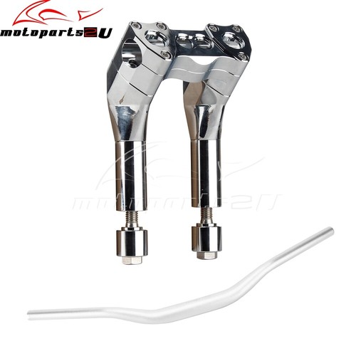 Elevadores de manillar de 6" montaje de barra de manillar para barras de 1-1/2" Harley Dyna Softail FXR XL - Imagen 8 de 20