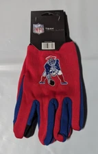 New England Patriots Gloves Sports Logo Utility Work TEXTING FINGER TIP - RETRO