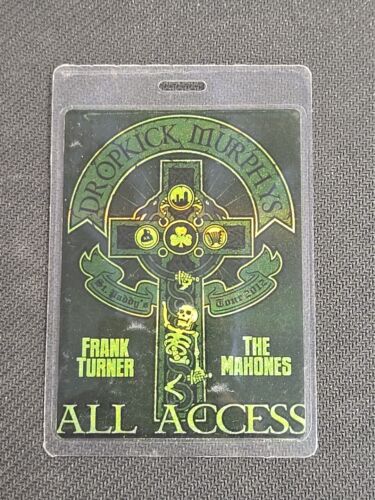 DROPKICK MURPHYS ALL ACCESS 2012 ST. PADDY'S TOUR BAND MEMBER LAMINATE - Picture 2 of 5