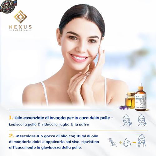 🌿 OLIO ESSENZIALE DI LAVANDA 100 ML - RILASSA LA MENTE E NUTRE LA PELLE 🌿 - Foto 3 di 12
