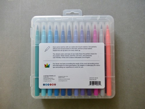 Kingart Aquarell Pinsel Marker ~ 36 Stück ~ Mehrfarbig ~ Artikel 410-36 ~ Neu - Bild 3 von 4