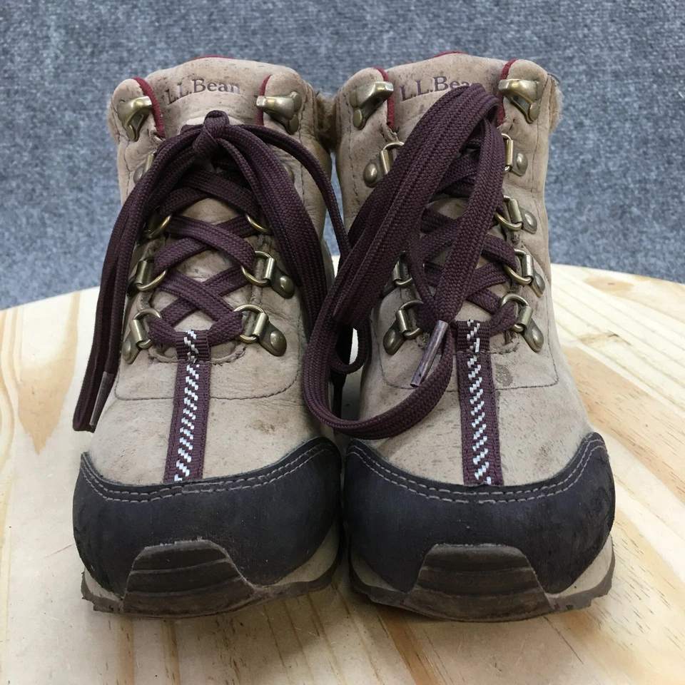 LL Bean Botas de Senderismo Juveniles 2 Tek 2.5 Cuero Marrón Tobillo Punta Redonda 302289 Foto 4 de 4