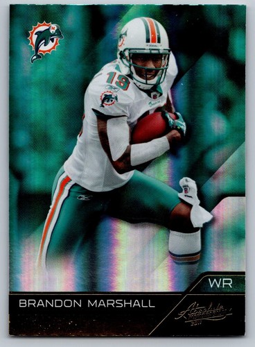2011 Panini Absolute Memorabilia 52 Brandon Marshall Holofoil Miami Dolphins - Bild 3 von 3