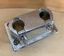 Double Rack Tom Arm Holder Post Mount Bracket 3/4" Bass Drum 90s Vtg Import Part