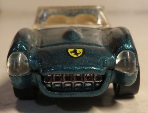 1990 HOT WHEELS FERRARI CONVERTIBLE GREEN 1:64 DIECAST CAR Malaysia Loose Toy - Picture 4 of 15