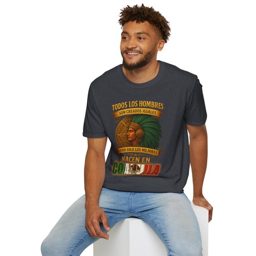 Solo los Mejores Nacen en Coahuila Mexiko mexikanisches T-Shirt mit Aztekenkrieger - Bild 7 von 10