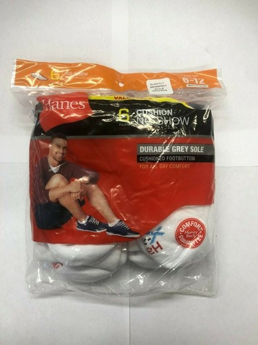 CALZE HANES 12 PK NO SHOW BIANCO E NERO DA UOMO - Foto 5 di 5