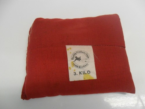 3kg Lumb Brothers Bleischussbeutel, Tauchgewicht, rot