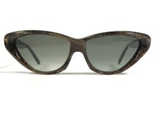 Morgenthal Frederics Sunglasses 6230 VERONA Brown Cat Eye Frames w/ Green Lenses