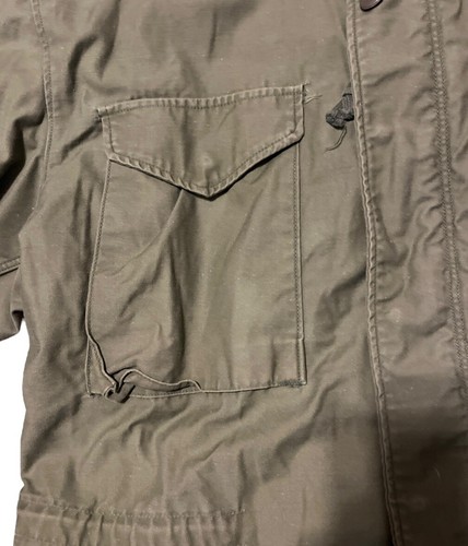 Vintage 70s M-65 Field Jacket Coat Cold Weather Mans OG-107 Hood Vietnam M Long - Picture 7 of 22