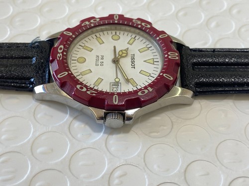 Reloj Tissot Diver PR50 Atollo Cuarzo J185/285 Blanco Zafiro Cristal Suizo - Imagen 7 de 18
