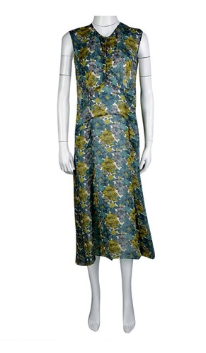 Joseph Watercolor Floral Printed Silk Sleeveless Battersea Dress Size S - Picture 11 of 12