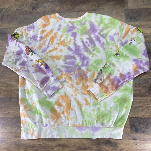 Nickelodeon Marke Rugrats Sweatshirt Tye Dye Orange/Lila Größe L - Bild 7 von 9