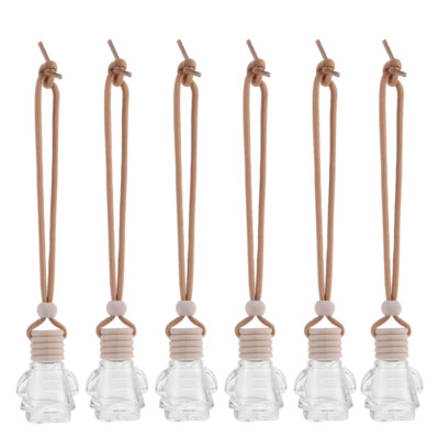 6 Pcs Pendentif mode Parfum Décor Suspendu Pour Voiture Bouteilles Daromathérapie
