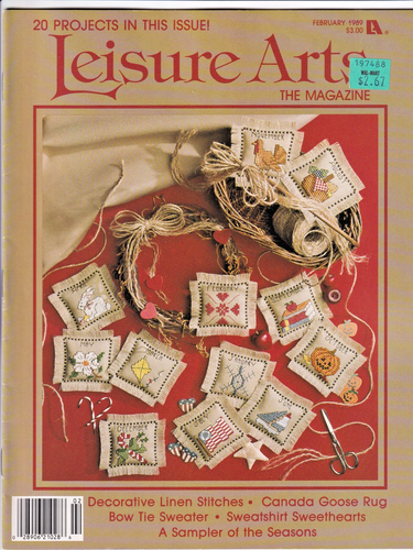 Leisure Arts the Magazine Cross Stitch 1988 1989 1990 1991 Vintage Lot of 14 - Picture 7 of 15
