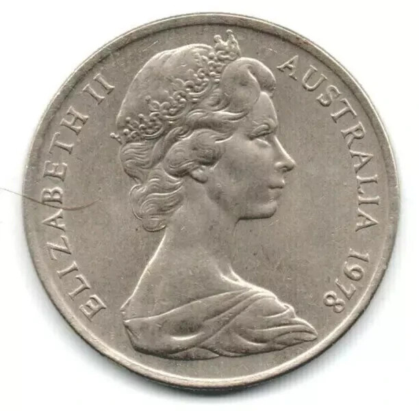 1978 Australian 5 Cents Coin-RARE VINTAGE-LOW Mintage in