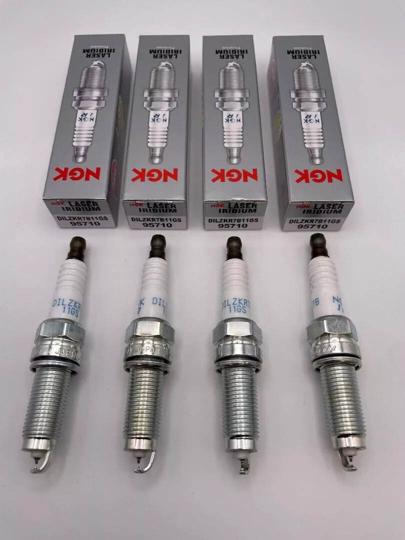 Set of 4 NGK 95710 Laser Iridium Spark Plugs DILZKR7B11GS fits Honda Acura