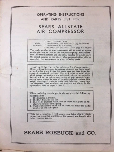 Sears and roebuck air compressor deals