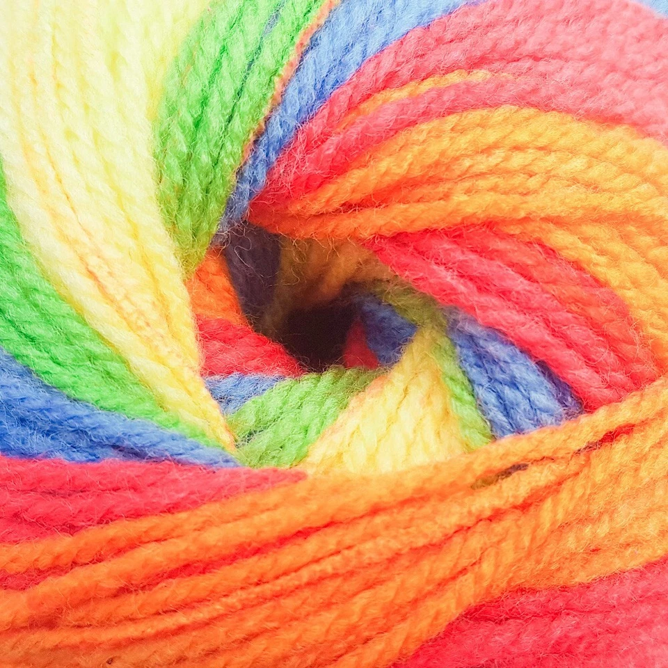 WENDY WOOLS Giggles DK 100g Multicoloured Yarn 100% Acrylic 16 Shades
