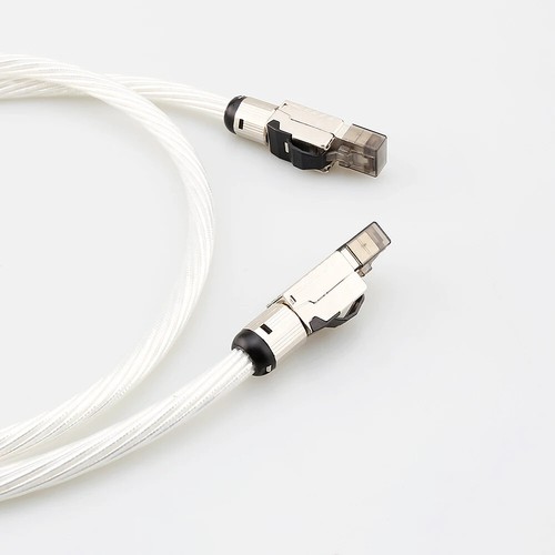 Hi-end OCC Silver Plated HiFi Audio Ethernet Cable High-speed Cat8 Network Cable - Afbeelding 6 van 7