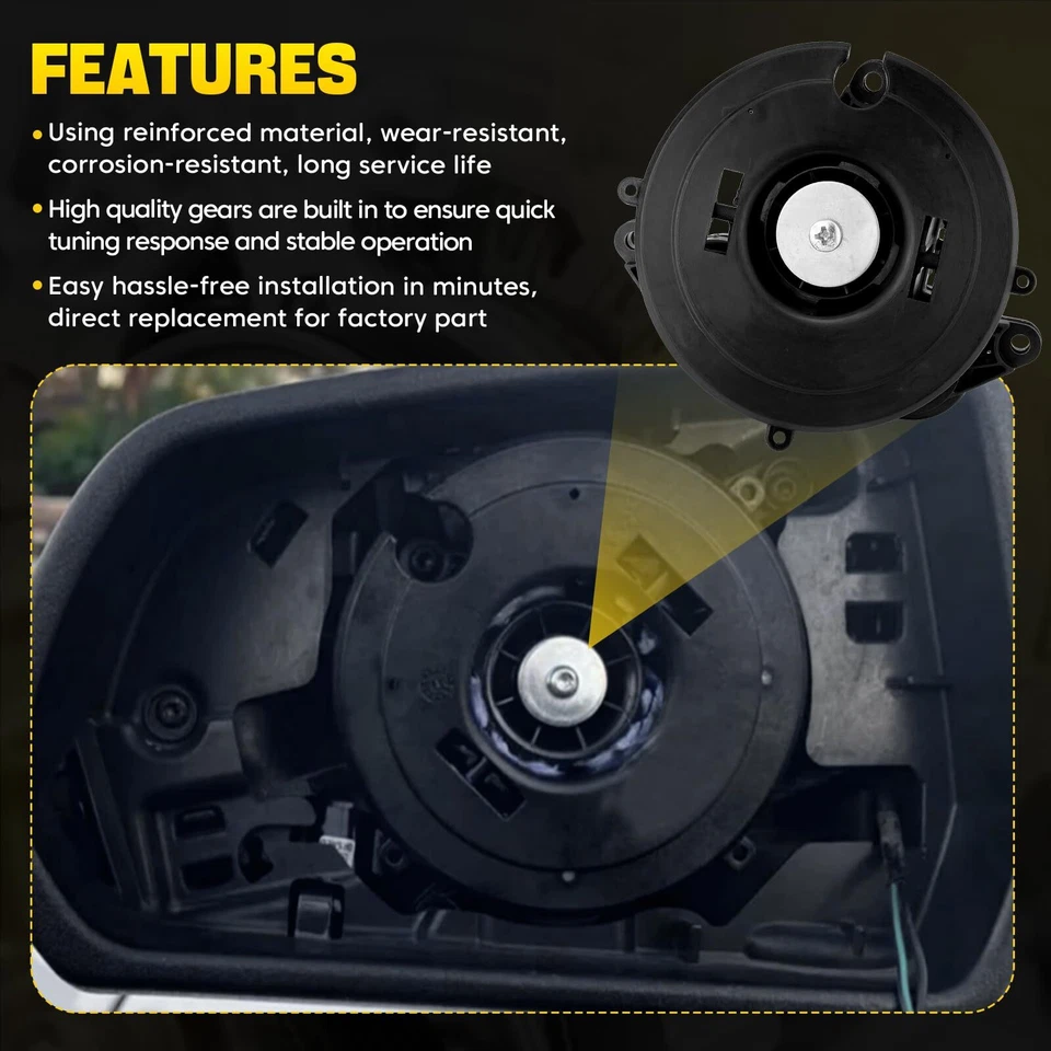 Motor de controle de espelho elétrico visão lateral 6U5Z17D696C para Ford Lincoln Mercury - Imagem 3 de 4