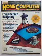 COMPUTER BUDGETING May 1985 HOME COMPUTER Magazine COMMODORE / TI / IBM / APPLE