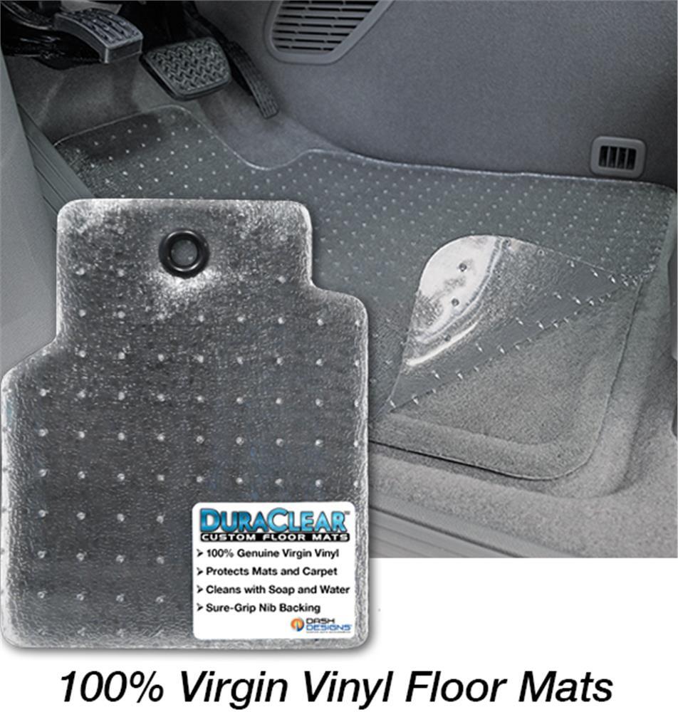 CLEAR Front 2 Piece Endura Mat Vinyl Custom Fit Floor Mats for HYUNDAI