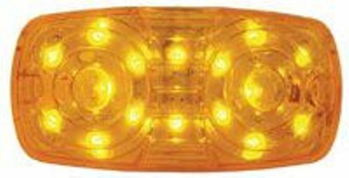 16 LEDs Amber Lens Tiger Eye Double Bubble Led Light for Kenworth UP#38191 Each - Bild 1 von 4