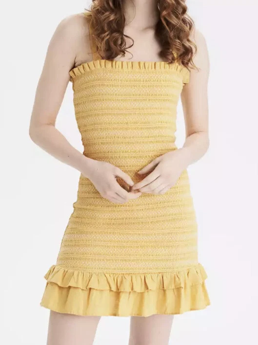 Ae smocked cheap tube dress