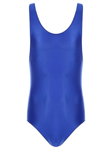 Mens Glossy Sleeveless Bodysuit Leotard Stretchy Jumpsuit Wrestling AU - Picture 32 of 81